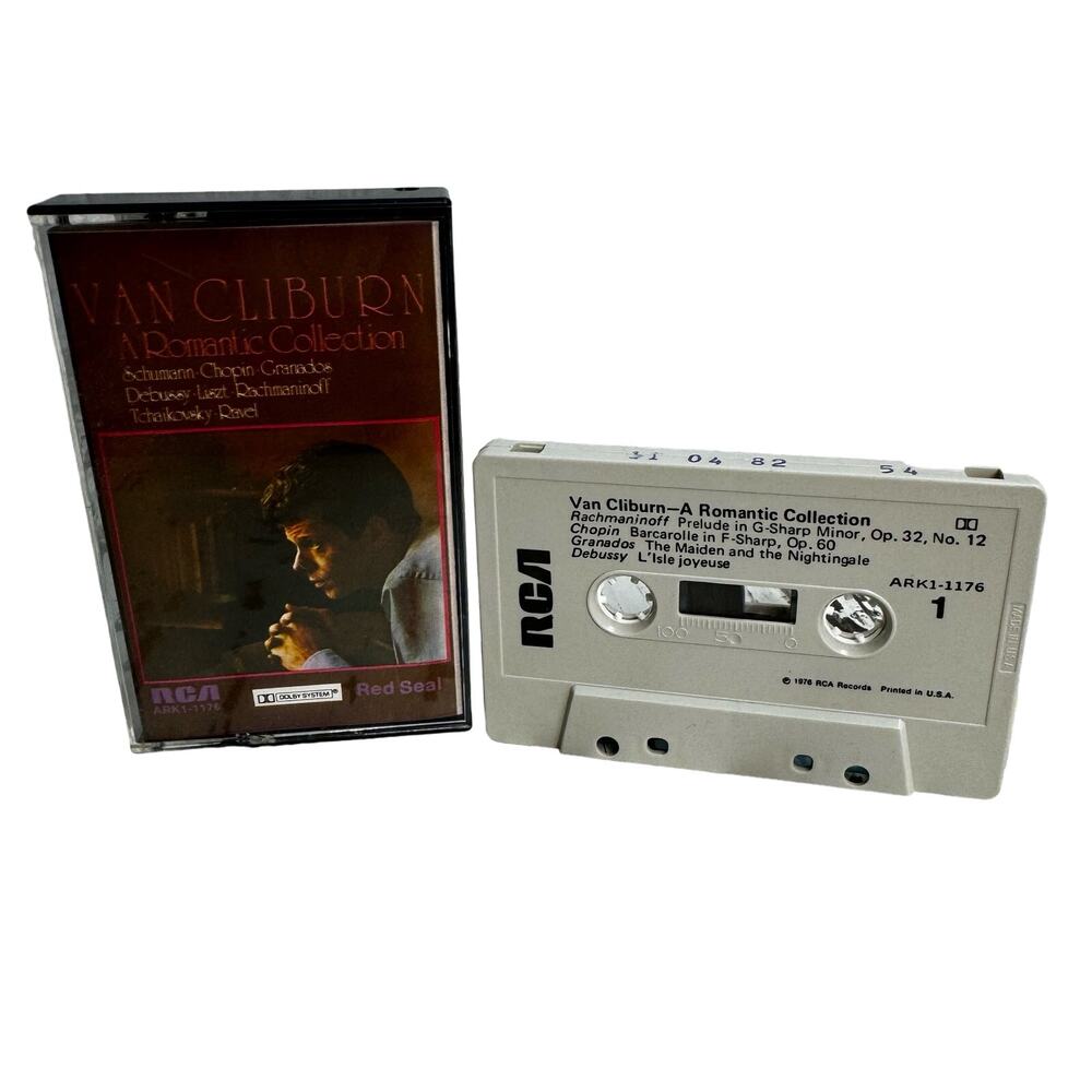 Van Cliburn A Romantic Collection Cassette Tape RCA 1976 Classical Vintage